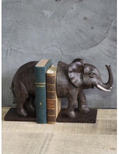 Serre livres éléphant