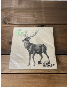 Serviettes papier cerf