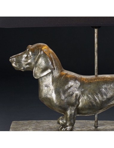 Lampe teckel argent
