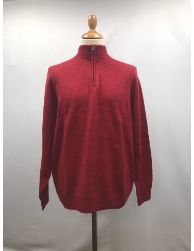 Pull Alan Paine col zip poppy melange