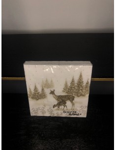 serviettes en papier biche...