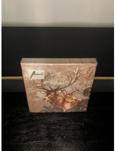 serviettes en papier cerf...