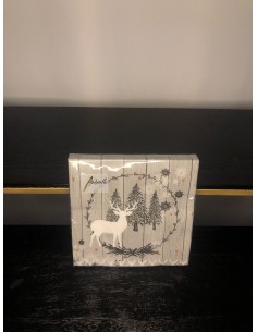 serviettes en papier cerf...