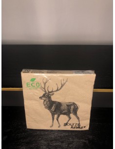 serviettes en papier cerf...