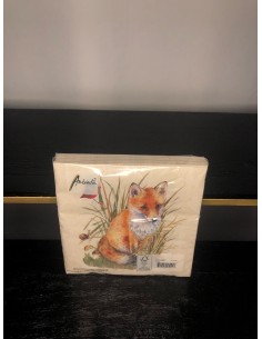 serviettes en papier renard