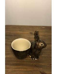 coquetier lapin en céramique 2