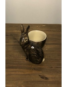 coquetier lapin en céramique
