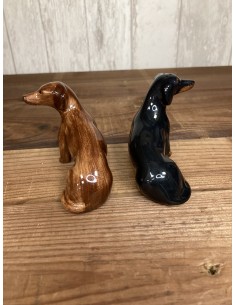 Salière et poivrière teckel 2