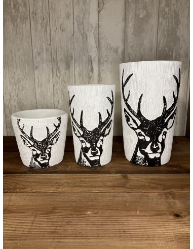 Set de 2 caches pots cerf