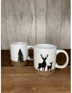 Set de 2 mugs motifs cerf... 2