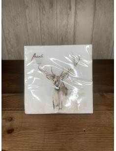 Serviettes en papier cerf...