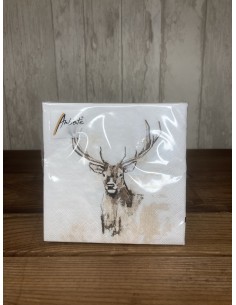 Serviettes en papier cerf