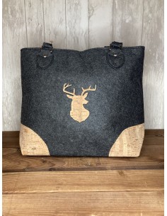 Sac à main en feutrine tête...