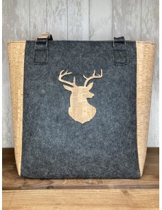 Sac à main en feutrine tête...