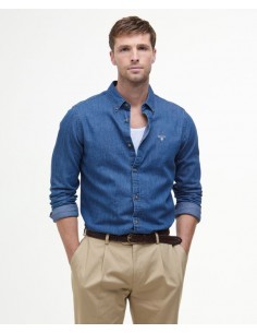 Chemise Barbour Crest chambray