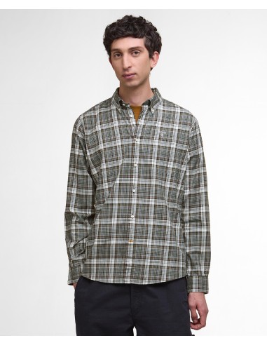 Chemise Barbour Mosswood grey marl