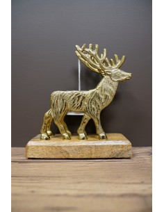 Porte serviettes cerf en or