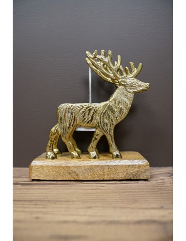 Porte serviettes cerf en or