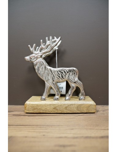 Porte serviettes cerf en argent