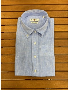 Chemise Alan Paine Lin ciel