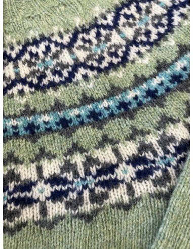Gilet Harley Fairisle yoke sage