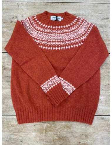 Pull Harley Fairisle Yoke Flame/Snow