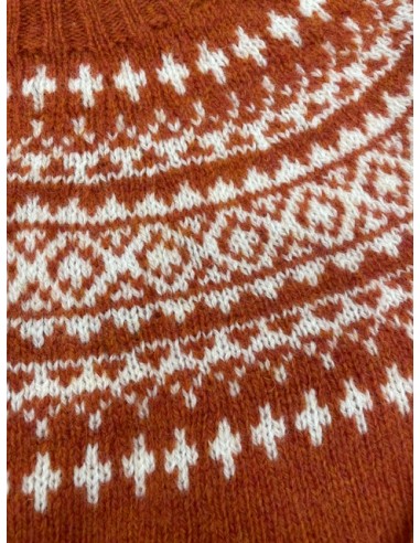 Pull Harley Fairisle Yoke Flame/Snow